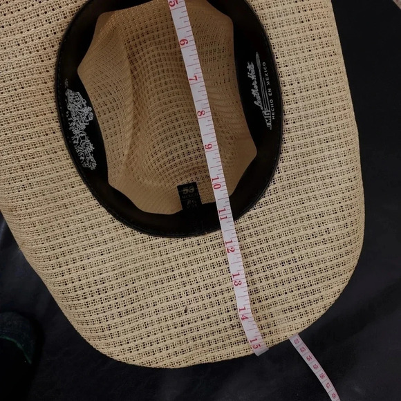 JMG Hats Straw and feathers US size 6 5/8 main image 5